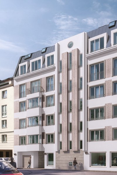 "Fallmerayerhof II"<br>Fallmerayerstraße 13, München<br>17 Wohnungen + 1 Laden